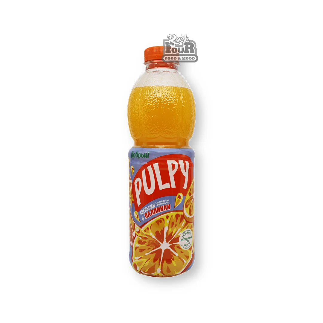 Orange juice drink "Pulpy" with pulp 1l